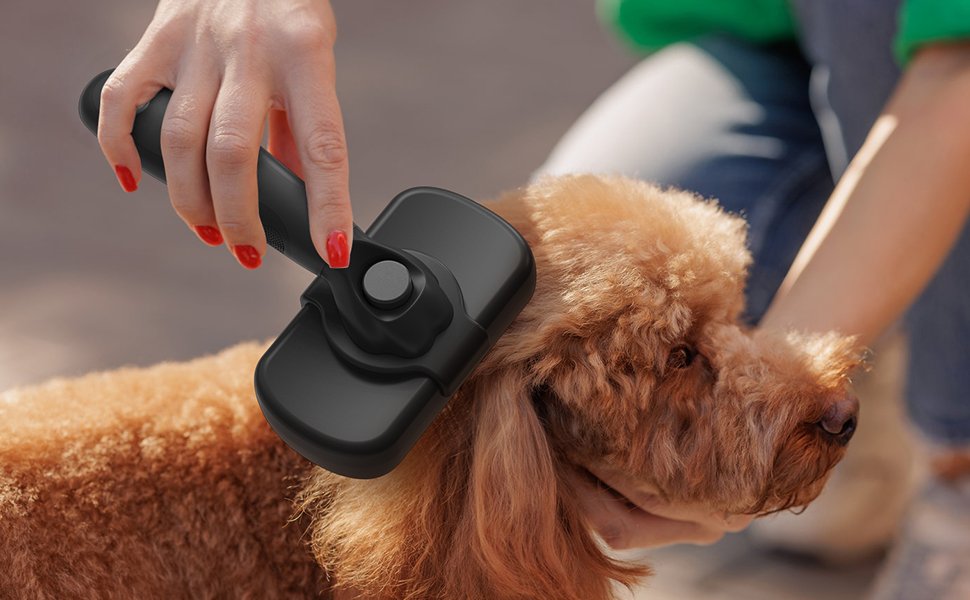 Ultimate Self Cleaning Shedding Brush – Gentle, Mess-Free Grooming for Dogs and Cats 1 Self Cleaning Shedding Brush