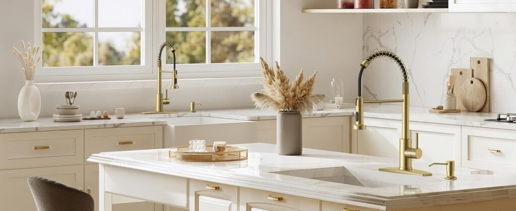 FORIOUS Black Kitchen Faucet