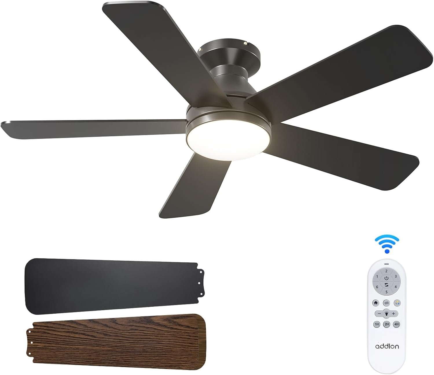 Addlon Ceiling Fans with Lights – Stunning Reversible & Dimmable LED Design