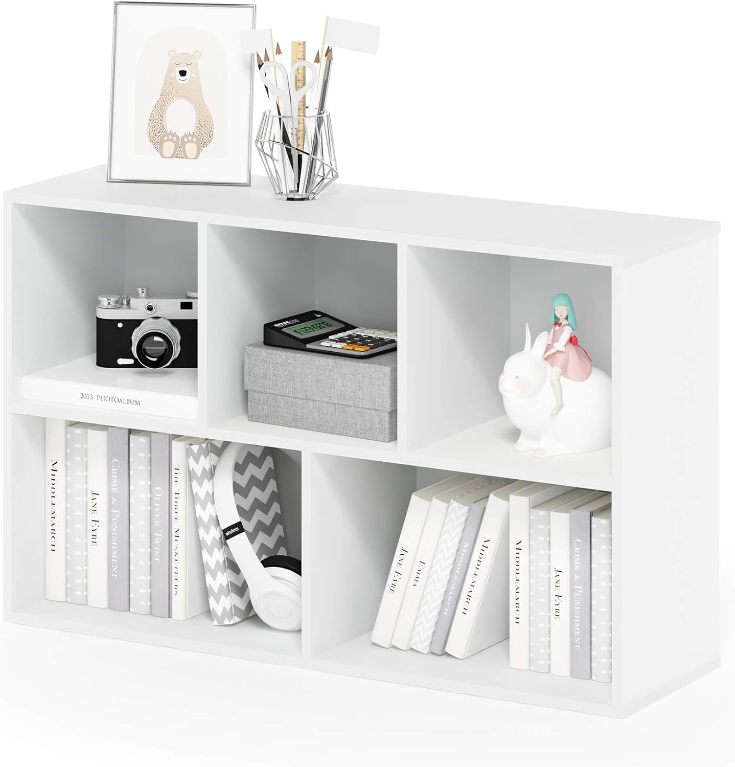 Furinno LUDER Book Shelf: The Ultimate 5-Tier Storage Solution for Modern Homes