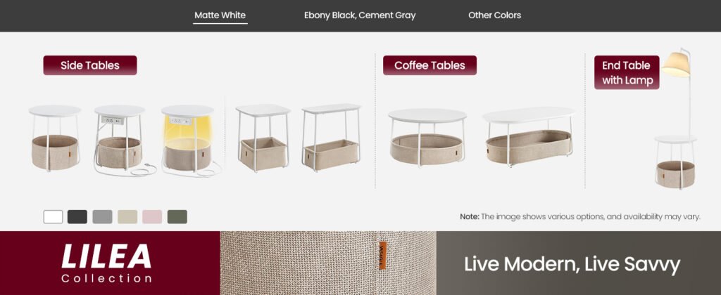 VASAGLE LILEA Collection: The Ultimate Stylish Nightstand for Modern Living 3 VASAGLE LILEA Collection