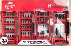 Ultimate Milwaukee Shockwave Impact Driver Bit Set (74 Piece) 48-32-4062 – Durable & Reliable