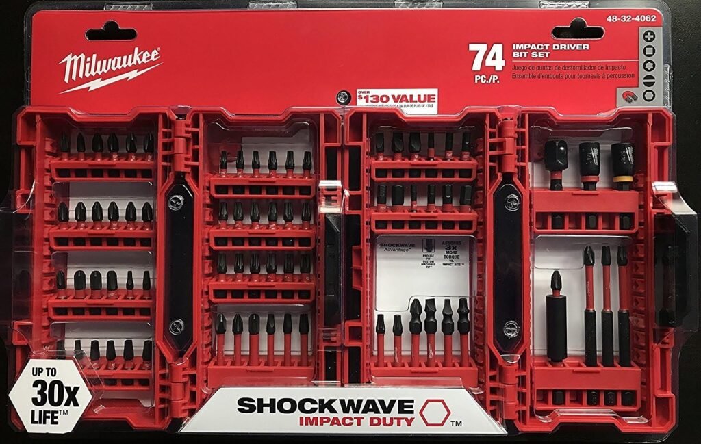 Ultimate Milwaukee Shockwave Impact Driver Bit Set (74 Piece) 48-32-4062 – Durable & Reliable 1 Milwaukee Shockwave Impact