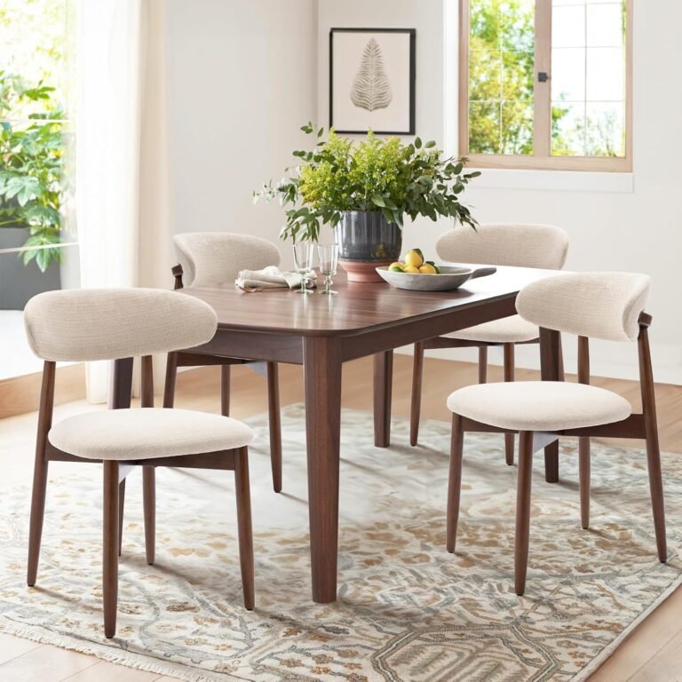 COLAMY Wooden Dining Chairs Set