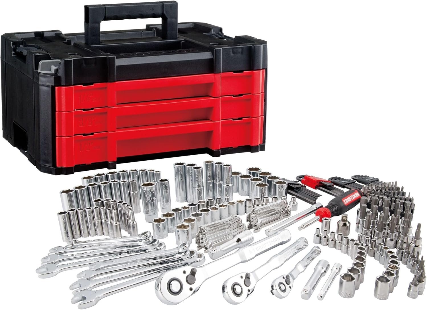 Ultimate Craftsman 262-Piece Mechanic Tool Set with 3-Drawer VERSASTACK Tool Box – Powerful & Reliable Workshop Essentia