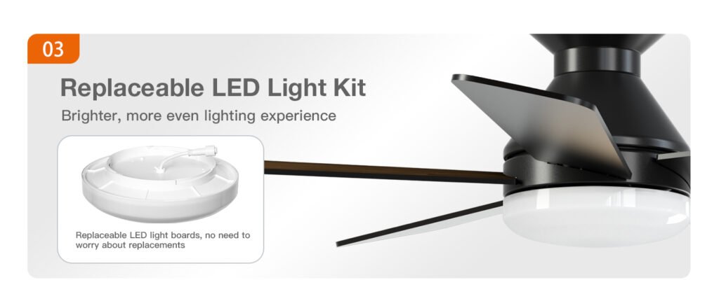 Addlon Ceiling Fans with Lights – Stunning Reversible & Dimmable LED Design 3 addlon Ceiling Fans with Lights