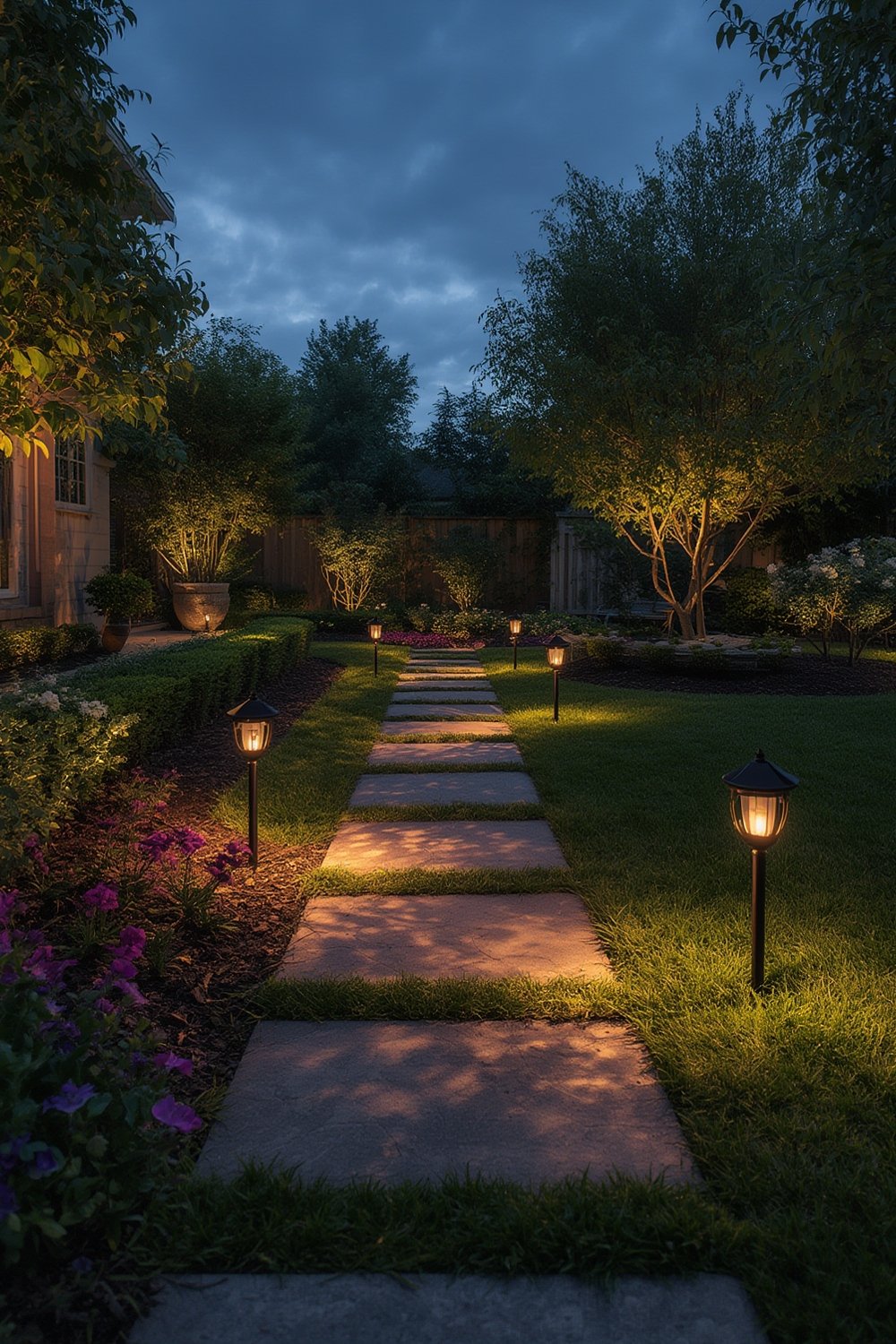 GIGALUMI solar lights outdoor waterproof installation