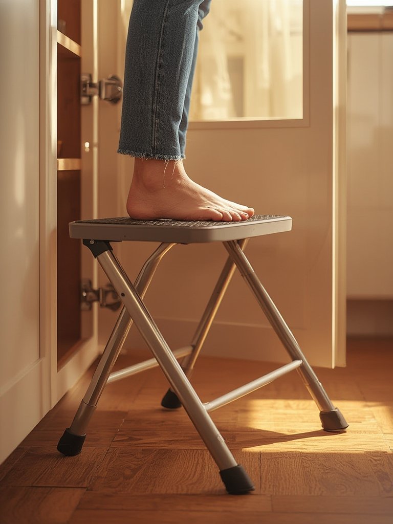 step stool in kitchen setting