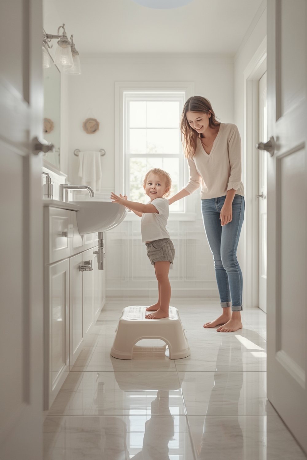 toddler stool for kids bathroom safety