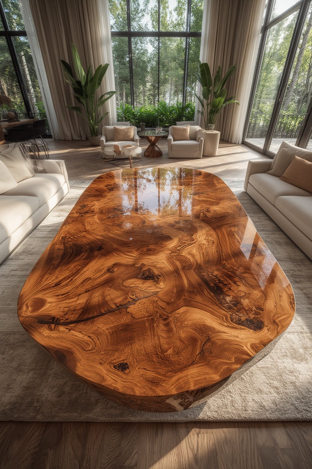 burl wood furniture - Illustration 1