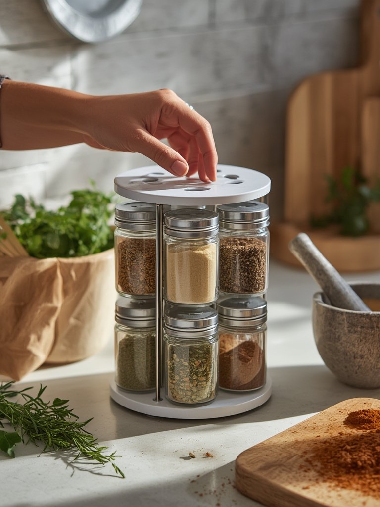 countertop spice rack